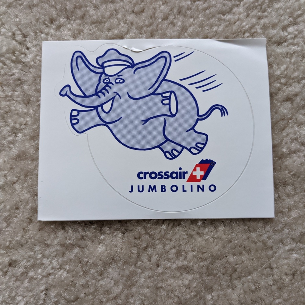 Crossair Europe Aviation Sticker SAAB 2000 Switzerland